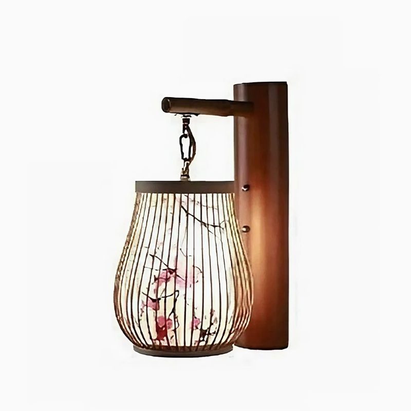 MIRODEMI Jona Premium Bamboo Wall Lamp