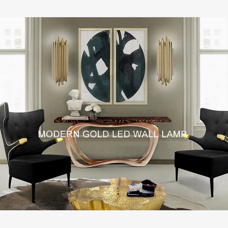 MIRODEMI Kusnacht Modern Polished Steel Wall Lamp For Home