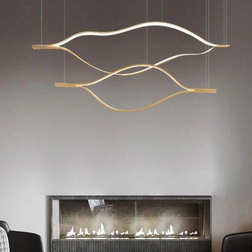 MIRODEMI® Küssnacht | Creative Wave Chandelier for Dining Room