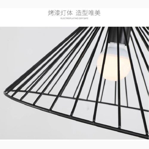 MIRODEMI La Colmiane Loft Straw Hat Iron Light Lamp