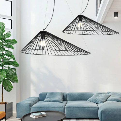 MIRODEMI La Colmiane Loft Straw Iron Pendant Light