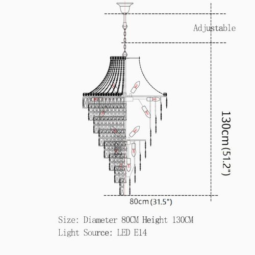 MIRODEMI La Croix sur Roudoule duplex staircase chandelier