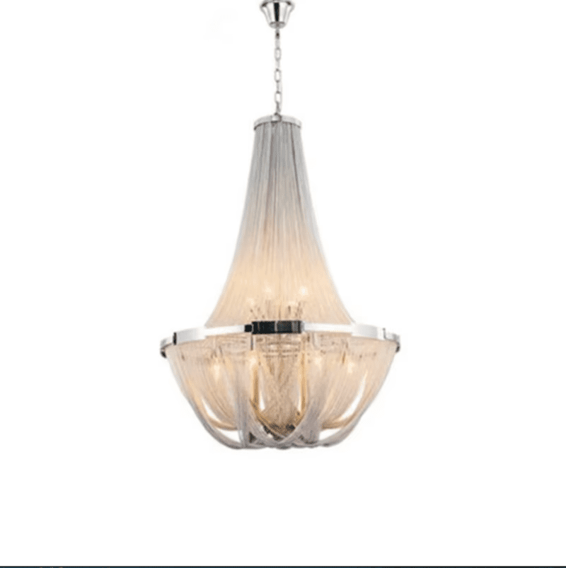 MIRODEMI La Louviere Silver Chain Chandelier