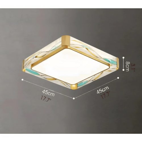 MIRODEMI La Tour de Treme Square Shaped Ceiling Lamp For Bedroom For Living Room