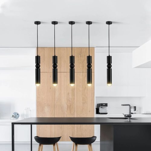 MIRODEMI Le Mas Black/Gold/Chrome Pendant Lamp For Kitchen Dia2.4xH12.2