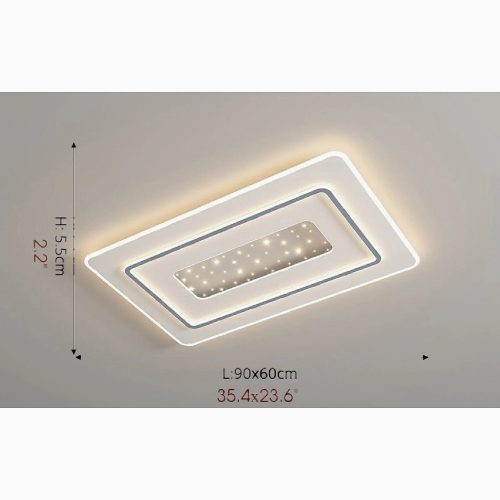 MIRODEMI® Lessines | Rectangle Minimalist Acrylic LED Ceiling Lights