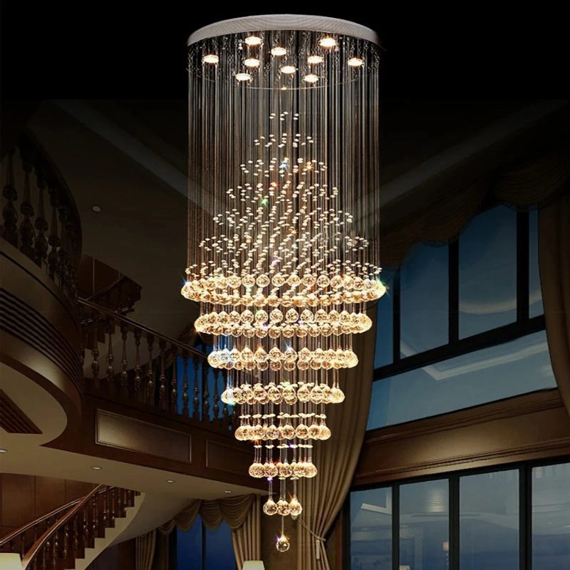 MIRODEMI Levanto large k9 crystal chandelier