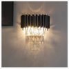 MIRODEMI® Luceyran | Modern Black LED Crystal Wall Lamp | wall sconce | wall light