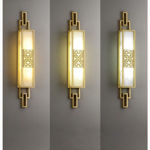 MIRODEMI Luxury Copper Wall Lamp in Chinese Style for Bedroom Living Room