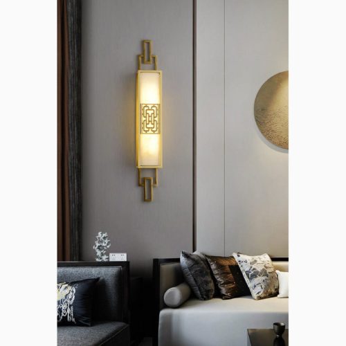 MIRODEMI Luxury Copper Wall Lamp in Chinese Style for Bedroom Living Room Hall