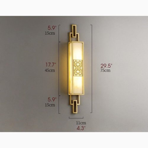 MIRODEMI Luxury Copper Wall Lamp in Chinese Style for Bedroom Scheme