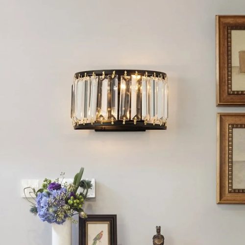 MIRODEMI Luxury Crystal Luxury Wall Lamp in American Style for Bedroom Home Hall