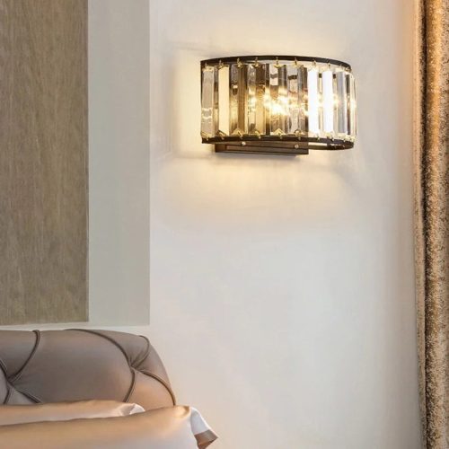 MIRODEMI Luxury Crystal Luxury Wall Lamp in American Style for room Bedroom Home Hall