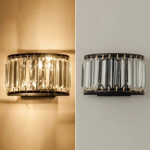 MIRODEMI Luxury Crystal Wall Lamp in American Style for Living room Bedroom Home Hall