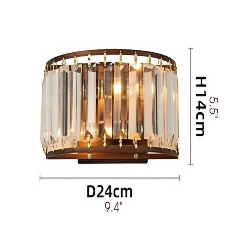 MIRODEMI Luxury Crystal Wall Lamp in American Style for Living room Details