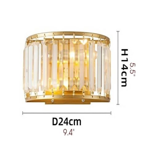 MIRODEMI Luxury Crystal Wall Lamp in American Style for Living room Home Hall Details