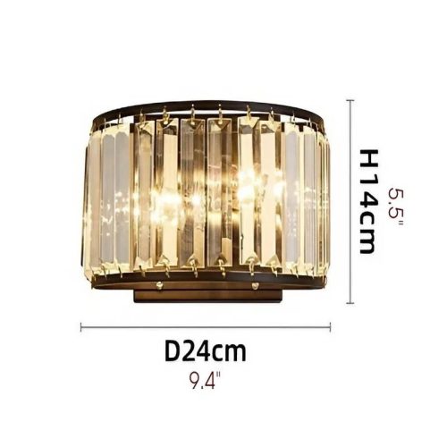 MIRODEMI Luxury Crystal Wall Lamp in American Style for room Bedroom Home Hall Details