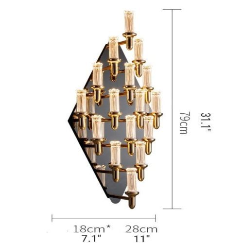 MIRODEMI Luxury LED Wall Lamp in Roman Style