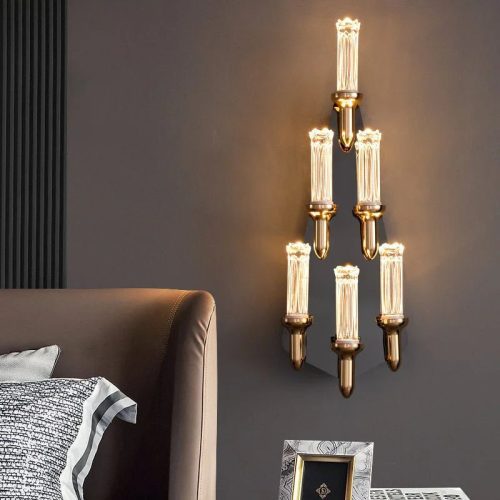 MIRODEMI Luxury LED Wall Lamp in Roman Style for Living Room Bedroom Home