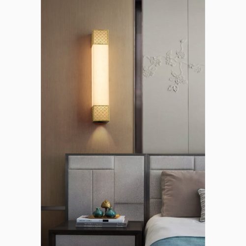 MIRODEMI Luxury Marble Wall Lamp in Traditional Chinese Style for Home Hall