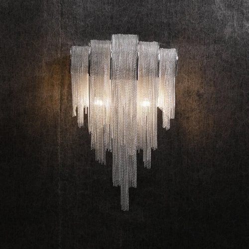 MIRODEMI Luxury Tassel Wall Chain Lamp in Italian Style for Living Room Bedroom Home