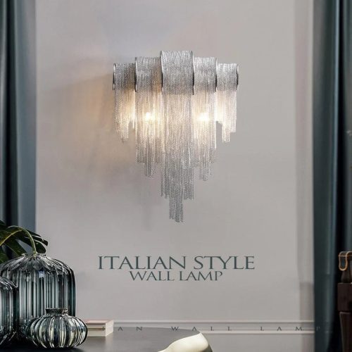 MIRODEMI Luxury Tassel Wall Lamp in Italian Style for Living Room Home Hall