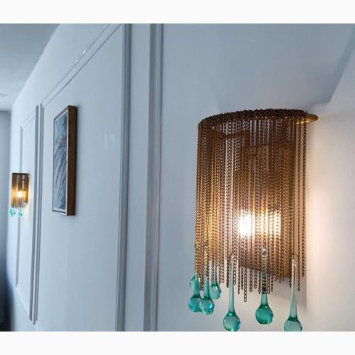 MIRODEMI Luxury Wall Lamp in American Retro Style Living Room Bedroom