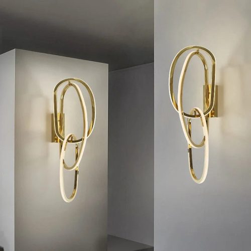 MIRODEMI Luxury Wall Lamp in American Style Gold Light for Living Room Bedroom Home Hall