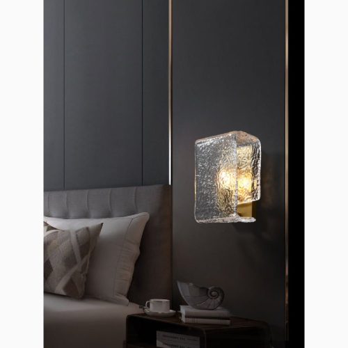 MIRODEMI Luxury Wall Lamp in Rippled Water Style for Living Room Bedroom Home