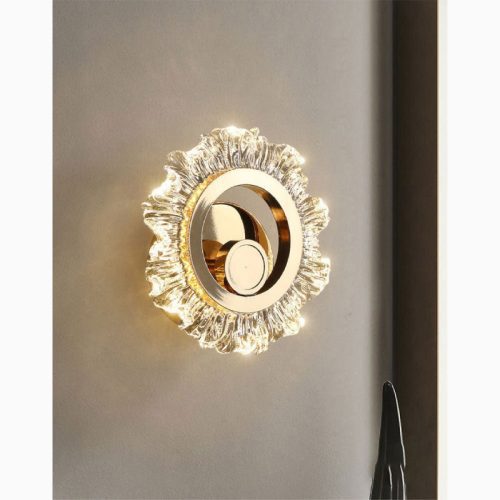 MIRODEMI Luxury Wall Lamp in Shining Sun Style for Living Room Bedroom