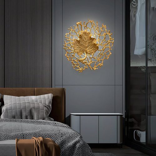 MIRODEMI Luxury Wall Lamp in the Shape of the Leaf Living Room Bedroom Hall Home