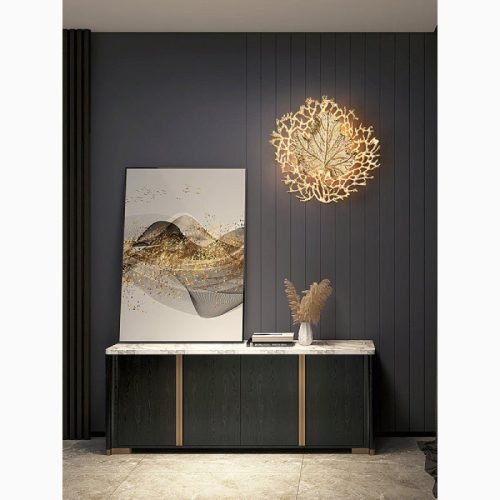 MIRODEMI Luxury Wall Lamp in the Shape of the Leaf Living Room Bedroom Home