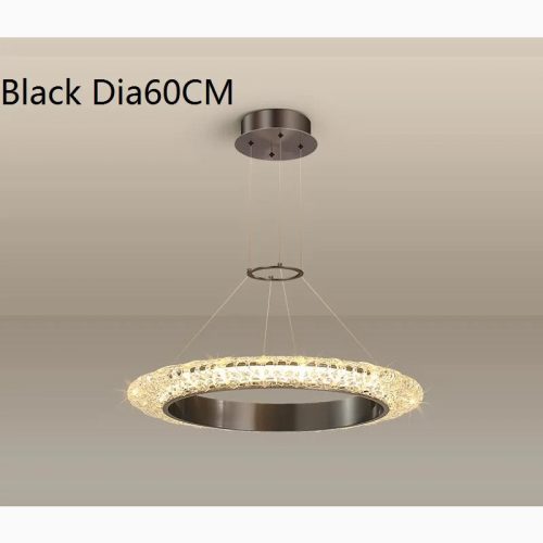 MIRODEMI M nchenstein Gold Black Ring Chandelier for Bedroom