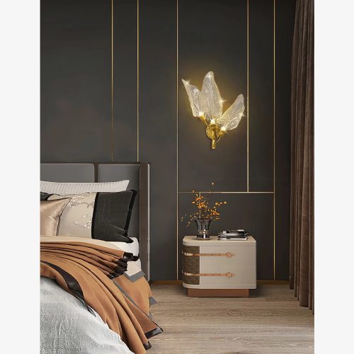 MIRODEMI Madrid Leaf Design LED Wall Lamp