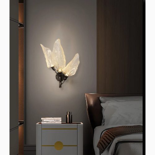 MIRODEMI Madrid Organic Leaf LED Wall Lamp for Home Bedroom Hall Living Room