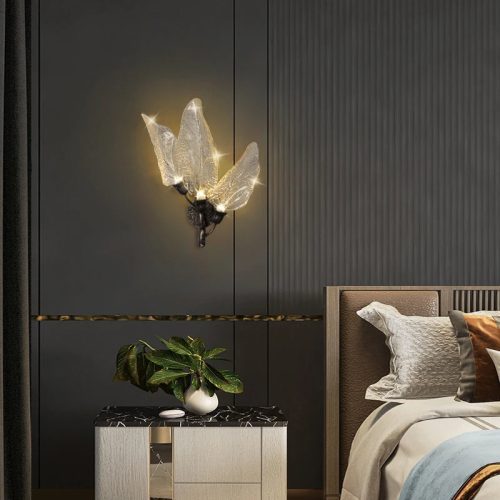 MIRODEMI Madrid Organic Leaf Wall Lamp for Home Bedroom Hall Room