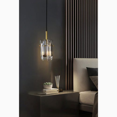 MIRODEMI Mallare Postmodern Diamond Crystal Pendant Light Luxury LED Lamp for Modern Living Room