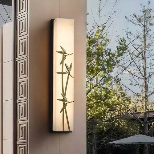 MIRODEMI Marble Wall Lamp in Chinese Style for Living Room Bedroom