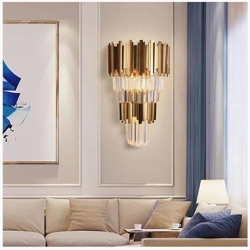 MIRODEMI Marie Crystal Bedroom Wall Sconce