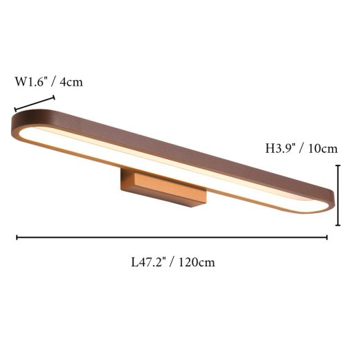 MIRODEMI Mazarron Artistic Brown LED Wall Light