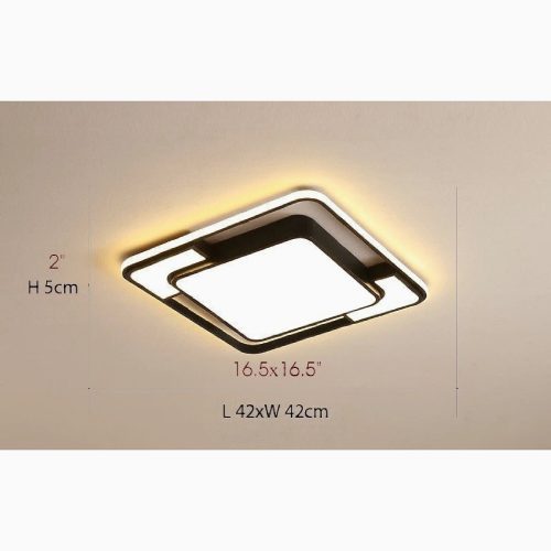 MIRODEMI® Menen | Modern Square Shaped Ceiling Lighting