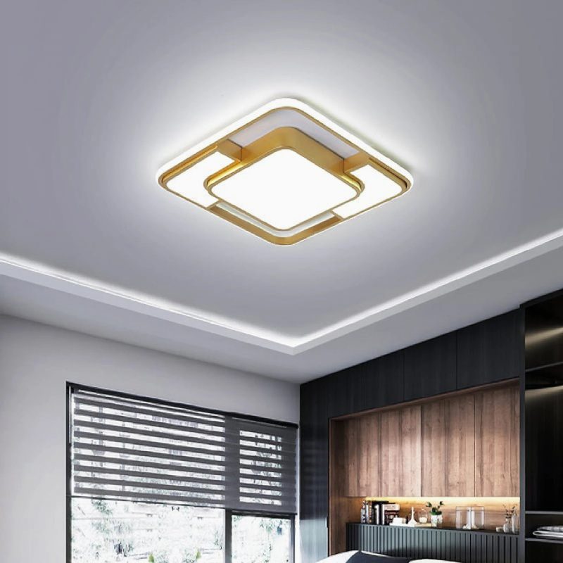 MIRODEMI® Menen | Modern Square Shaped Ceiling Lamp cool light