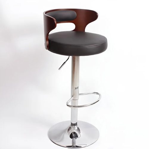 MIRODEMI Metal Leg High Rotating Lifting Bar Stool Made of Leather for Living Room Dining Room Kitchen Bar Restaurant Home Hotel