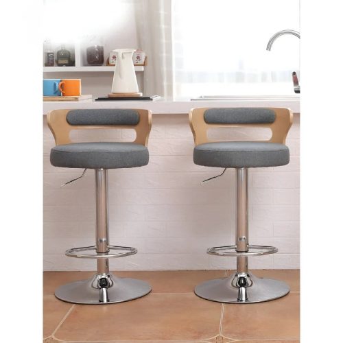 MIRODEMI Metal Leg High Rotating Lifting Bar Stool Made of Leather for Living Room Dining Room Kitchen Island Bar Restaurant Home Hotel