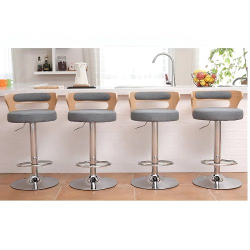 MIRODEMI Metal Leg High Rotating Lifting Bar Stool Made of Leather for Living Room Dining Room Kitchen Island Home Hotel Details