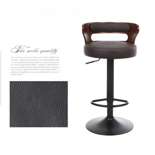 MIRODEMI Metal Leg High Rotating Lifting Bar Stool Made of Leather luxury furniture lifting Details