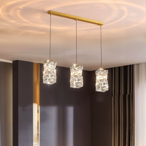 MIRODEMI Mioglia Gold Crystal Pendant Light Luxury LED Chandelier Lovely Lamp