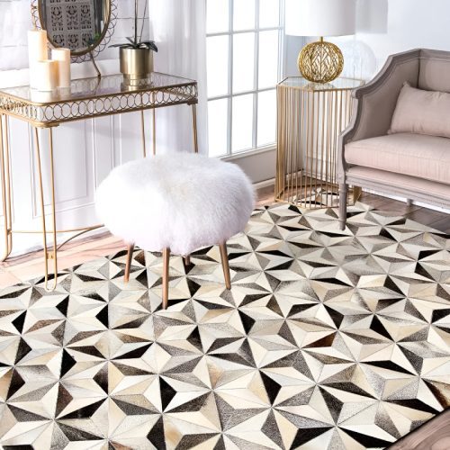 MIRODEMI Modern Colorful Triangle Soft Area Carpet for Room