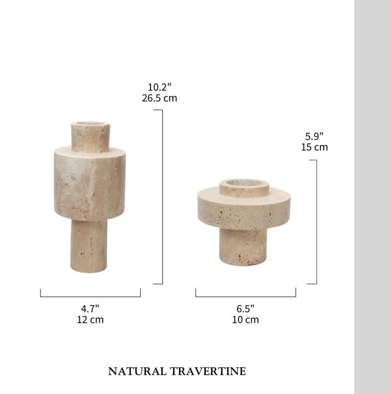 MIRODEMI Modern Creative Travertine Vase For Living Room Decor