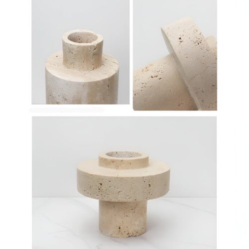 MIRODEMI Modern Creative Travertine Vase For Living Room Dining Room